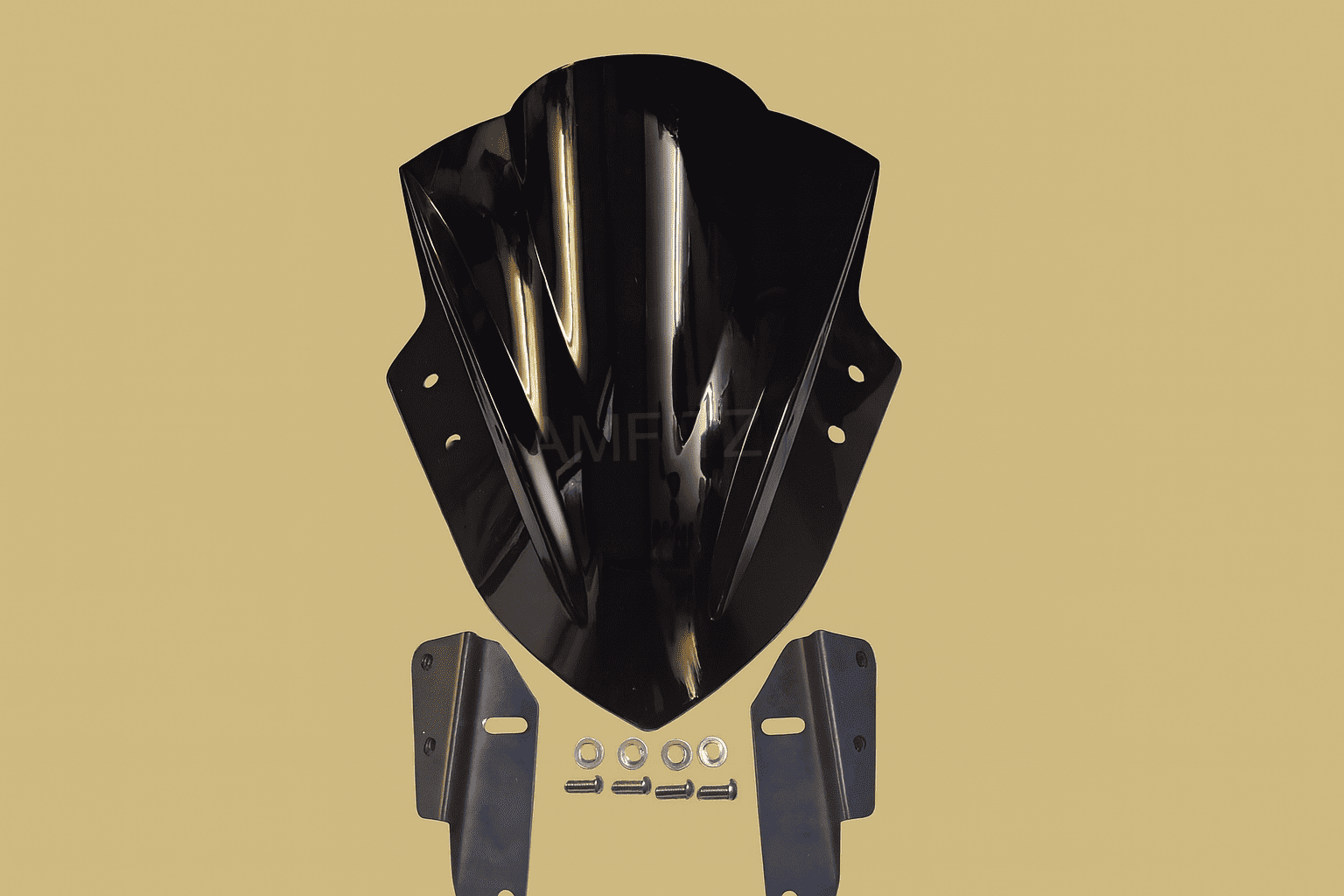 Burgman Universal Premium Unbreakable Windshield with Clamp (Black)