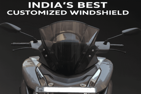 Burgman Universal Premium Unbreakable Light Smoke Windshield with Clamp