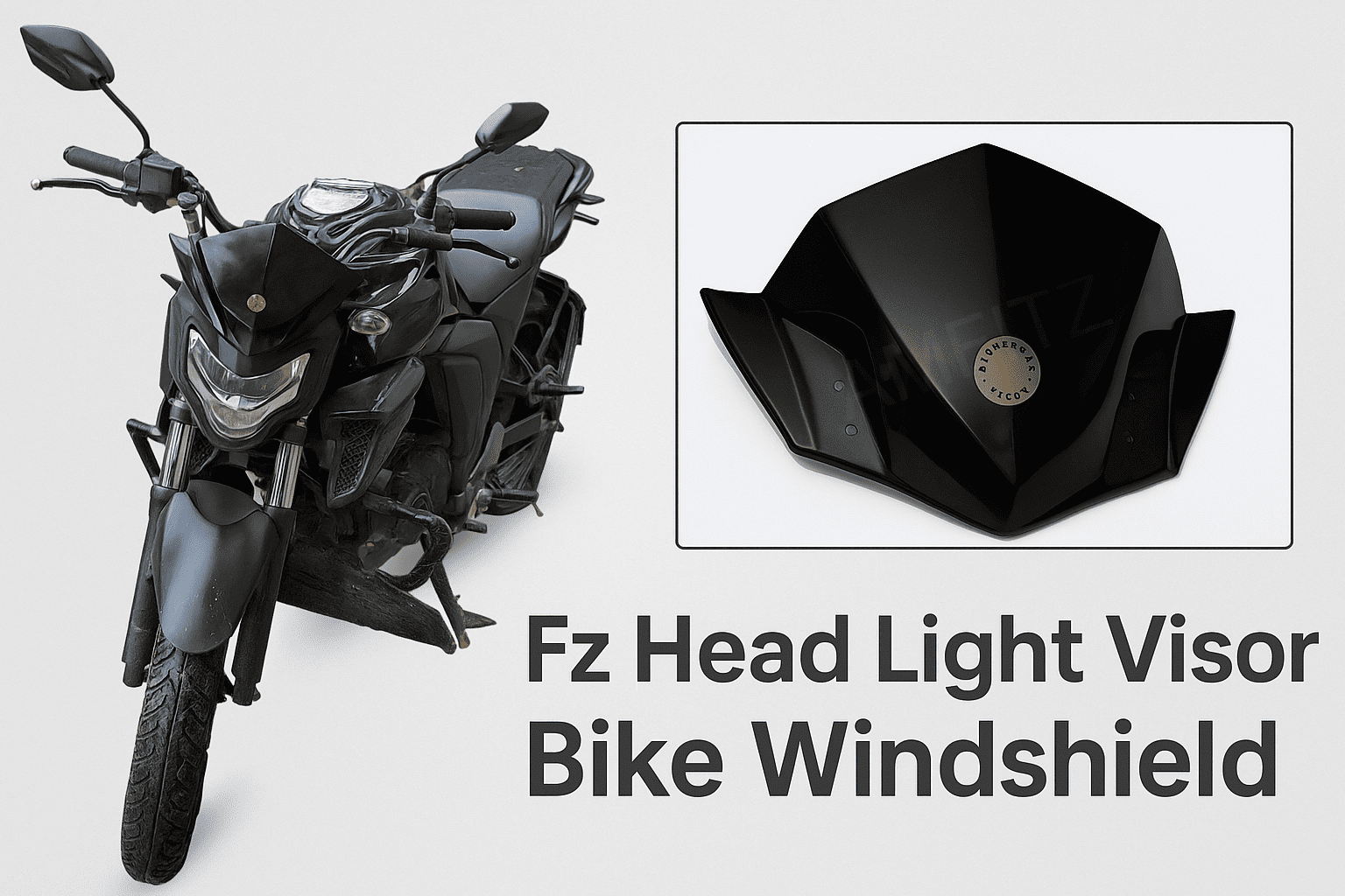FZ Universal Unbreakable Bike Windshield - Image 3